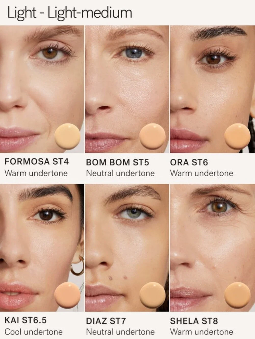 Super Serum Skin Tint Mineral SPF 40 Diaz ST7 Hydrating Dewy Light/Med Coverage